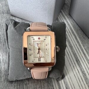 Michele Rose Gold and Pink Women's Watch